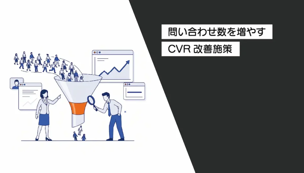 問い合わせ数を増やすCVR改善施策